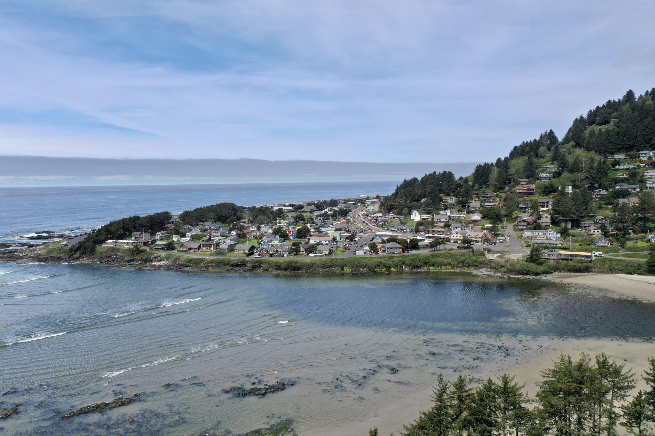 Driving the Coast to Yachats, Oregon from the south